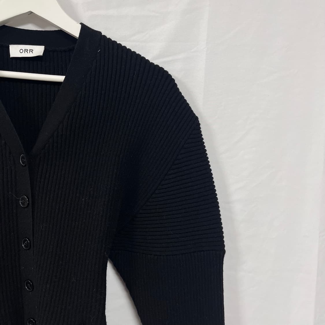 오르(ORR) 아워글래스 골지 니트 가디건 상품이미지3