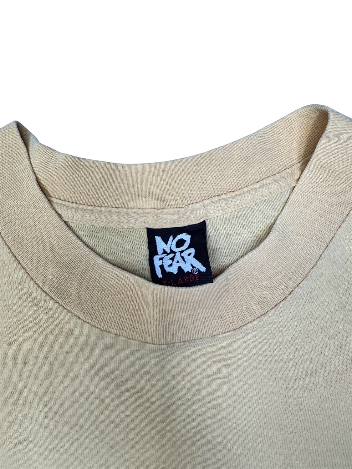 빈티지 90s 노피어 NOFEAR 백포인트 그래픽 티셔츠 XL 상품이미지3