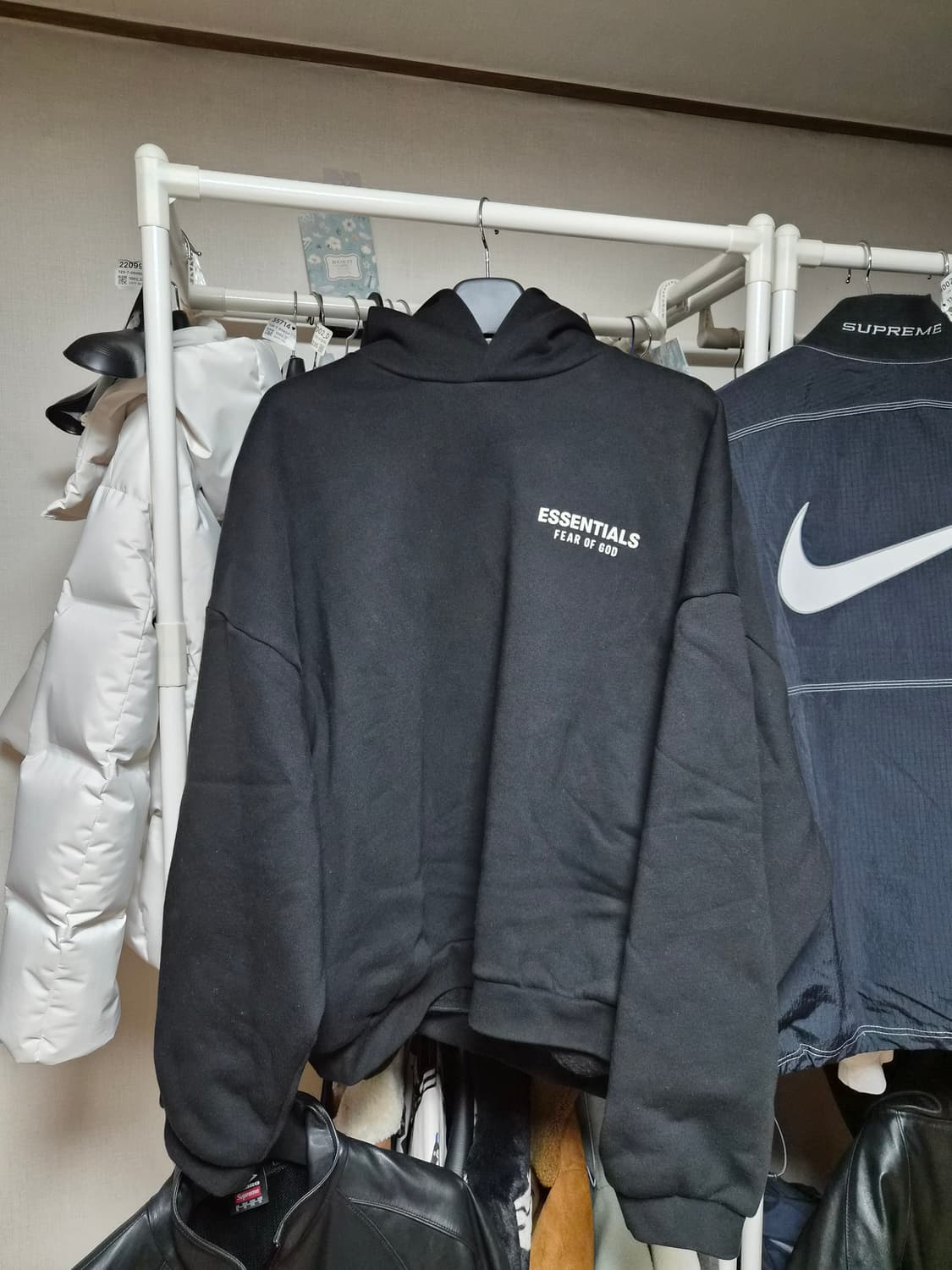 24FW 피오갓 플리스 후드 블랙 상품이미지2