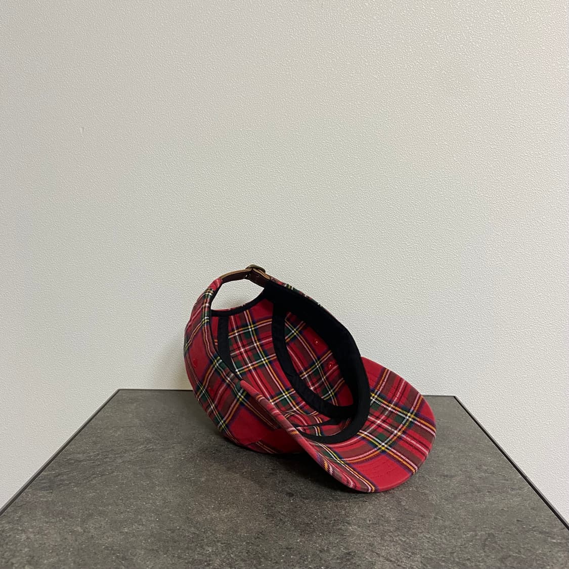 슈프림 타탄 체크 레드 박스로고 캠프캡 모자 20FW 상품이미지7