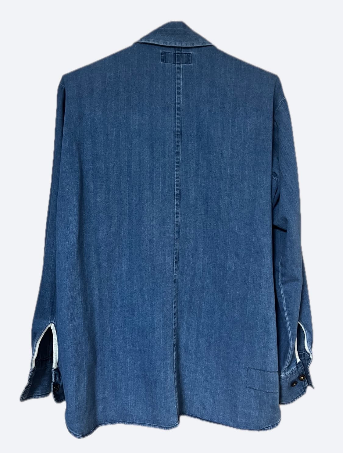 유니버셜웍스 헤링본 데님 트레베일 오버셔츠 (M) 상품이미지6