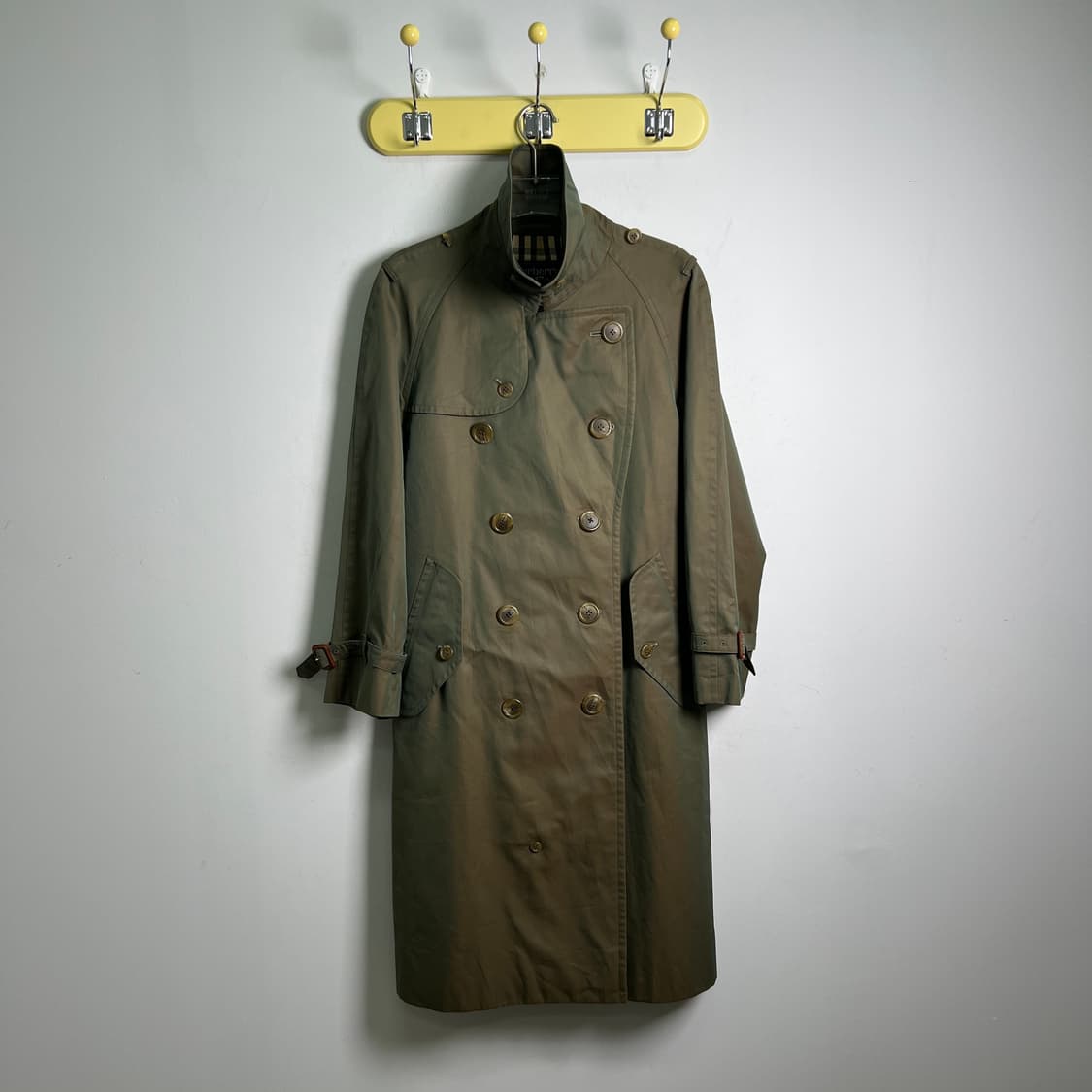 버버리 빈티지 투톤 더블 브레스티드 트렌치 코트 90 상품이미지1