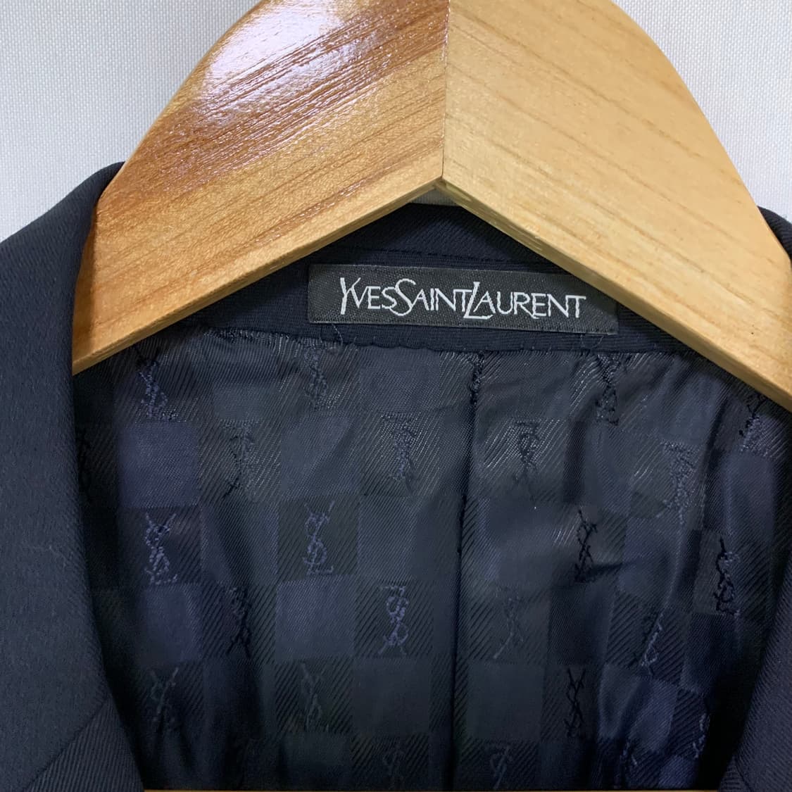 YSL 생로랑 입생로랑 뿌르옴므 다크 네이비 정장 블레이저 자켓 L 상품이미지3