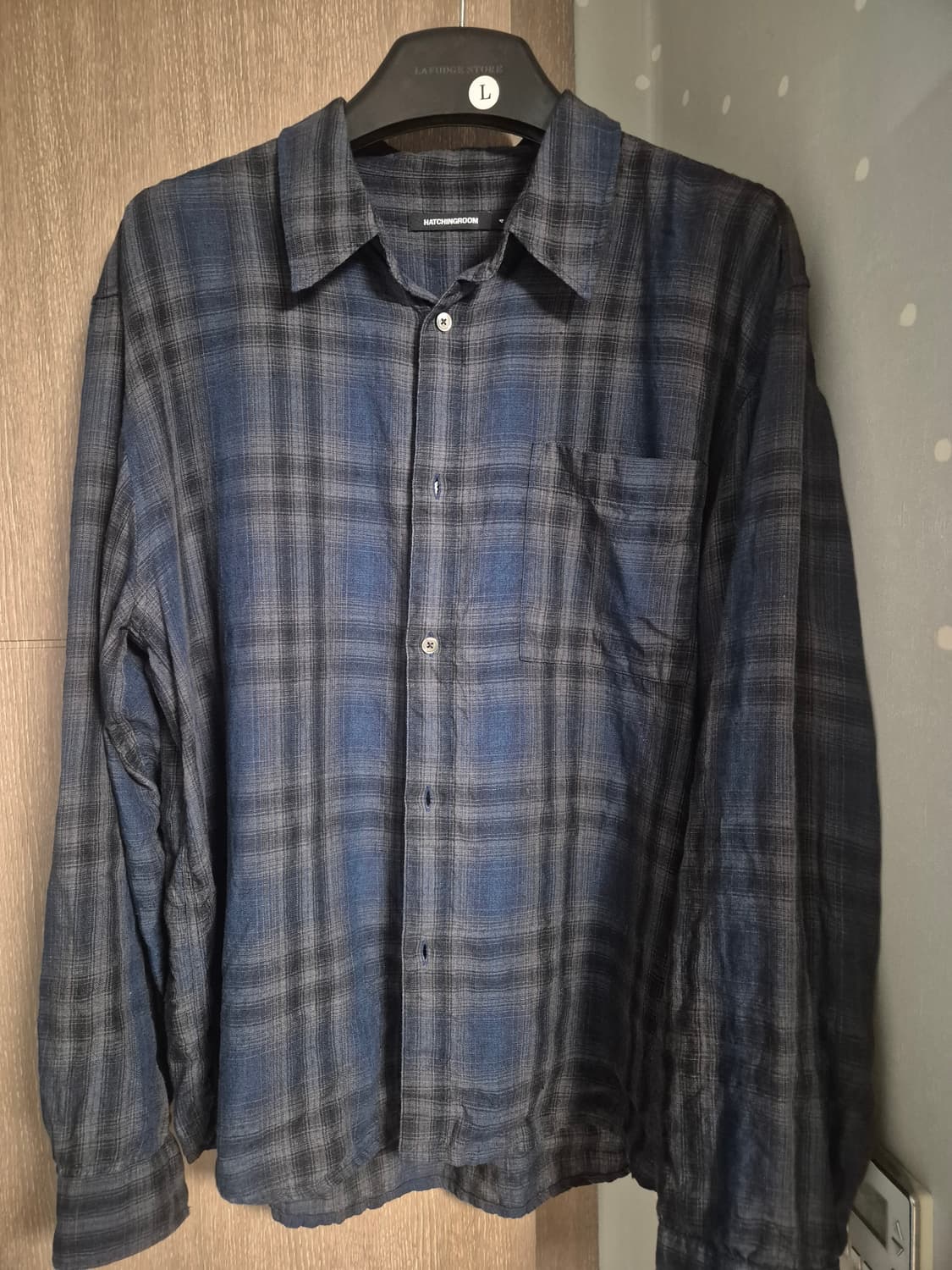 4) 해칭룸 뮤지엄 셔츠 블루차콜 4사이즈 상품이미지2