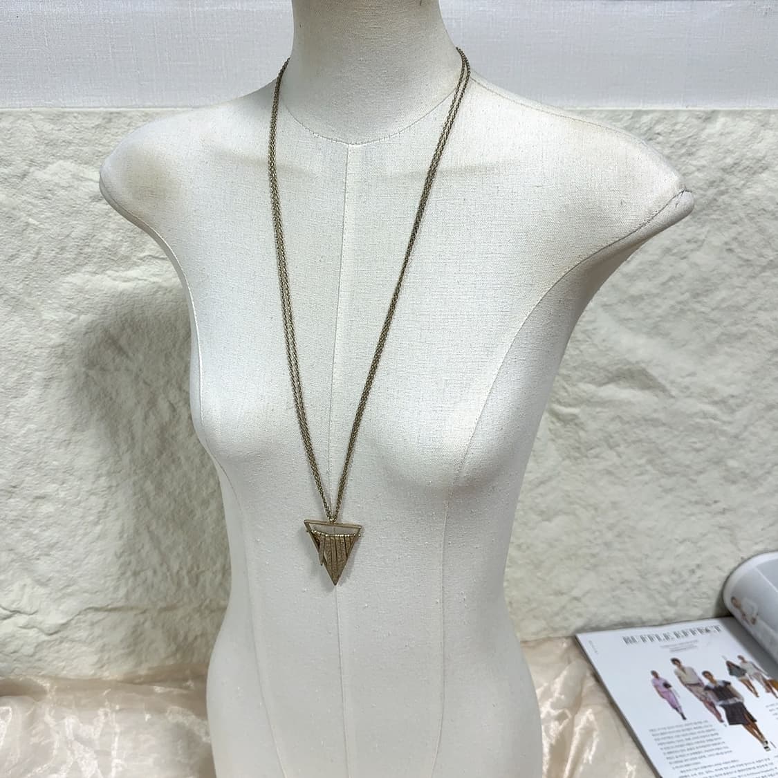 빈티지 해머링 레이어드 목걸이 상품이미지1