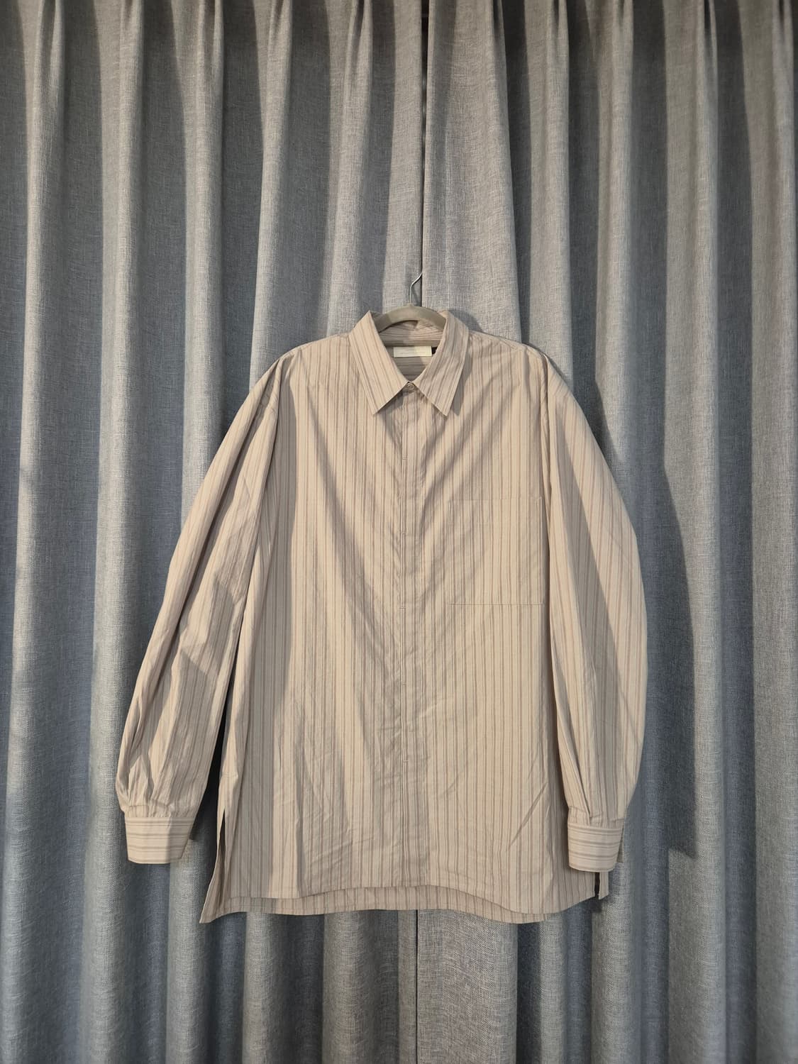 아모멘토 스트라이프 포켓 셔츠 L 상품이미지1