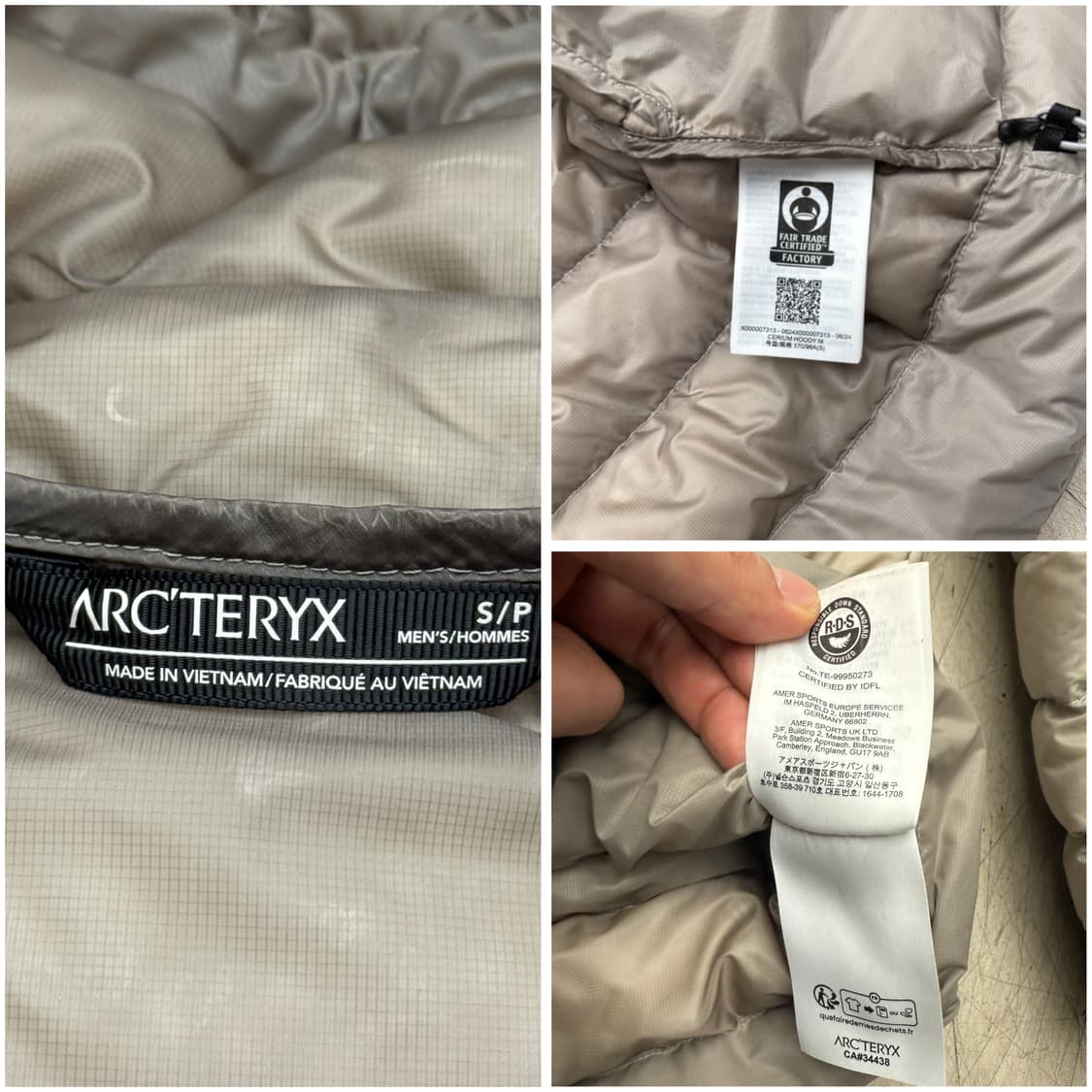 아크테릭스 세륨 후디 룬 색상 S 상품이미지9