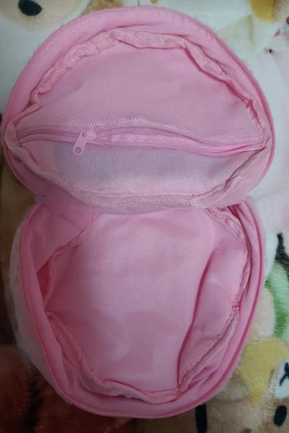 핑크 딸기 퍼 파우치  상품이미지4