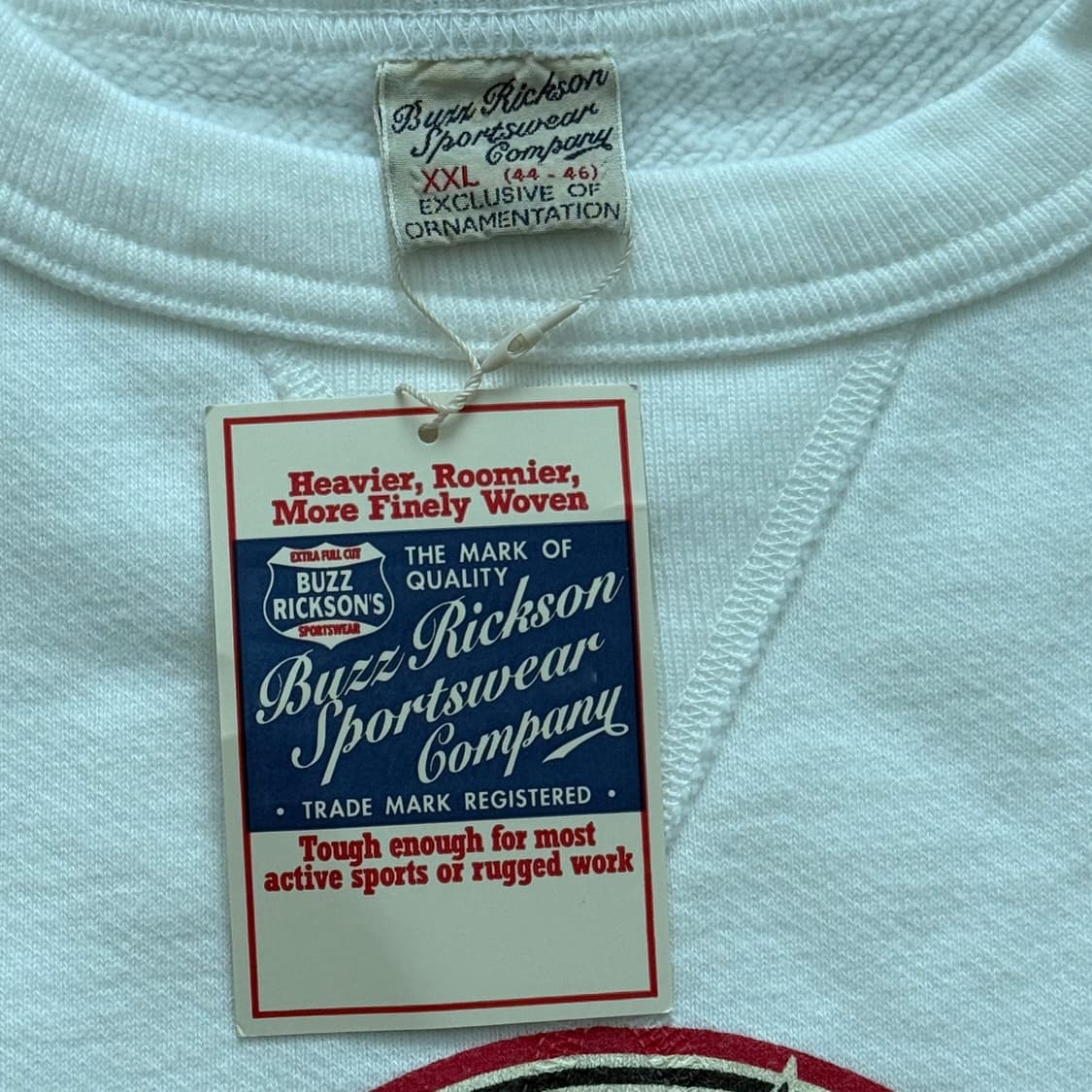 버즈릭슨 화이트 스웻 셔츠 맨투맨 XXL 83rd BOMB.SQ. 상품이미지3