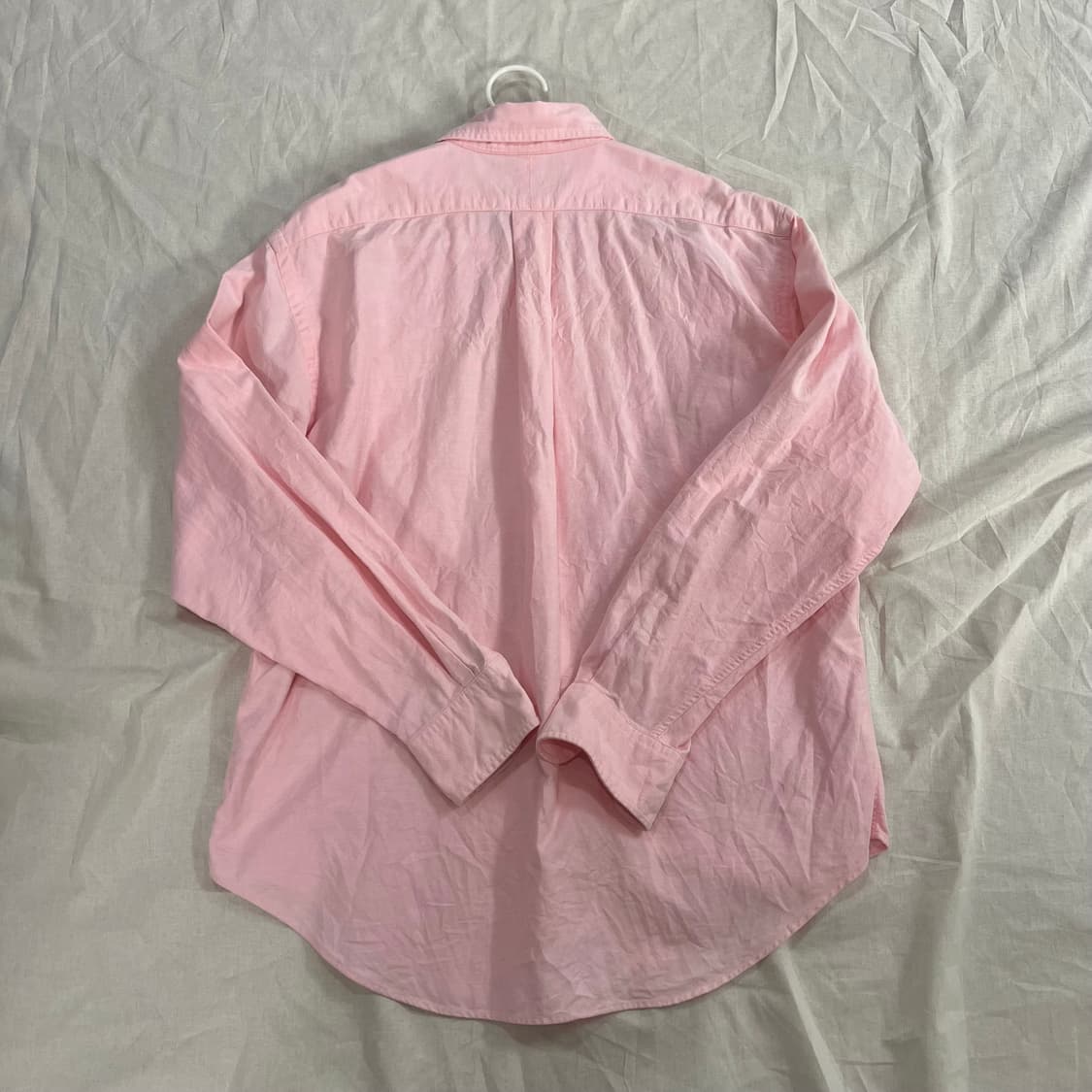 폴로 랄프로렌 정품 옥스포드 셔츠 핑크 L 상품이미지4