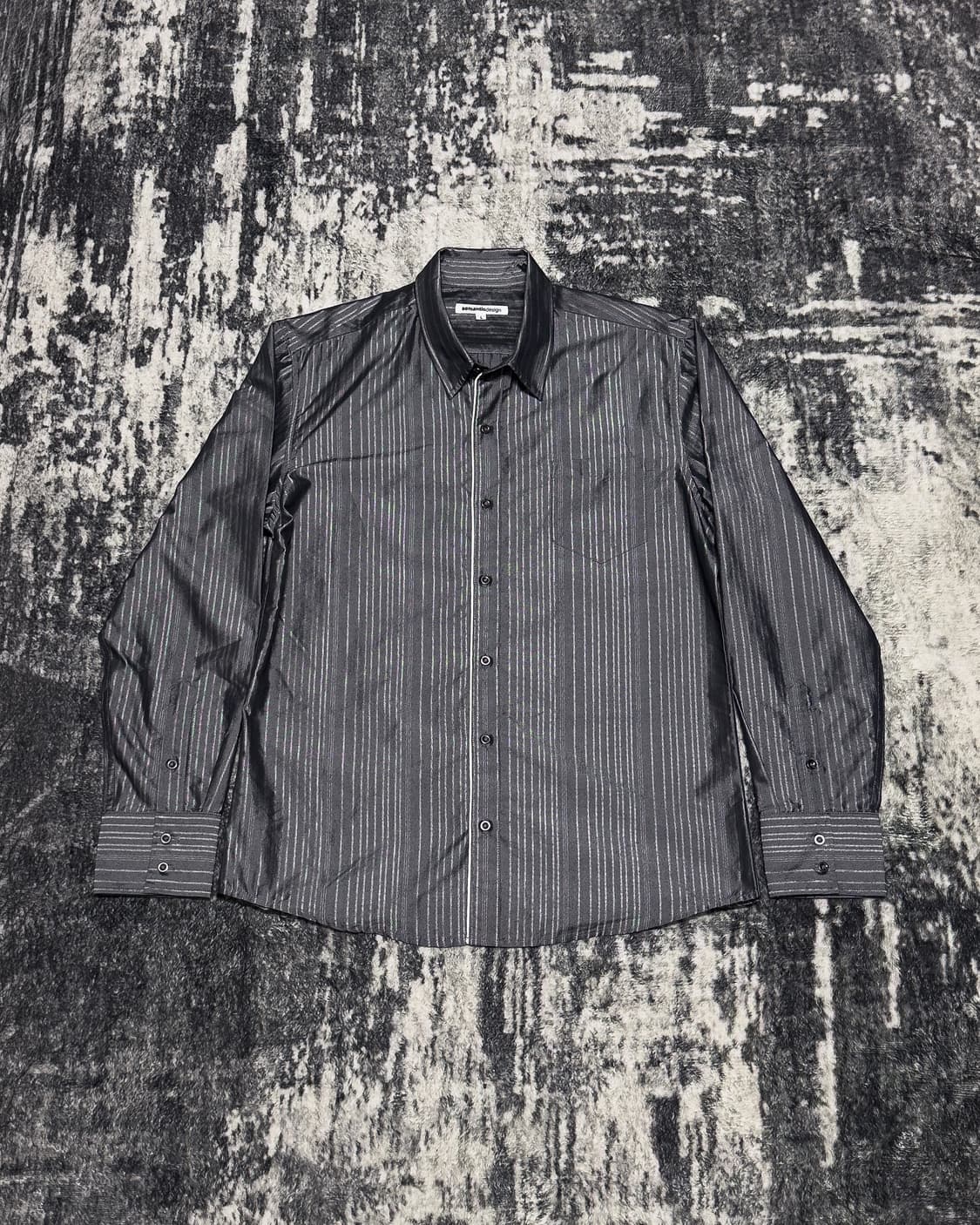 {Semantic Design} Metallic Stripe Shirt  상품이미지1