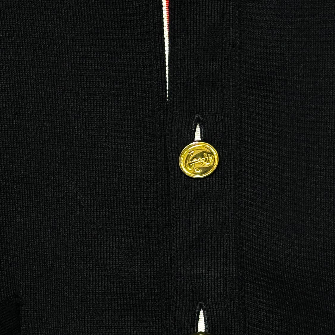 [새상품급/3] 25FW 톰브라운 밀라노 스티치 사선완장 가디건 골드  상품이미지6