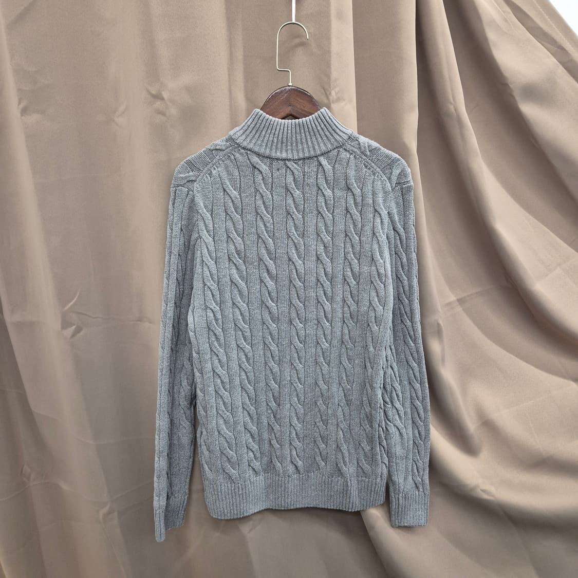 폴로 랄프로렌 하프집업 케이블 니트 L 상품이미지3