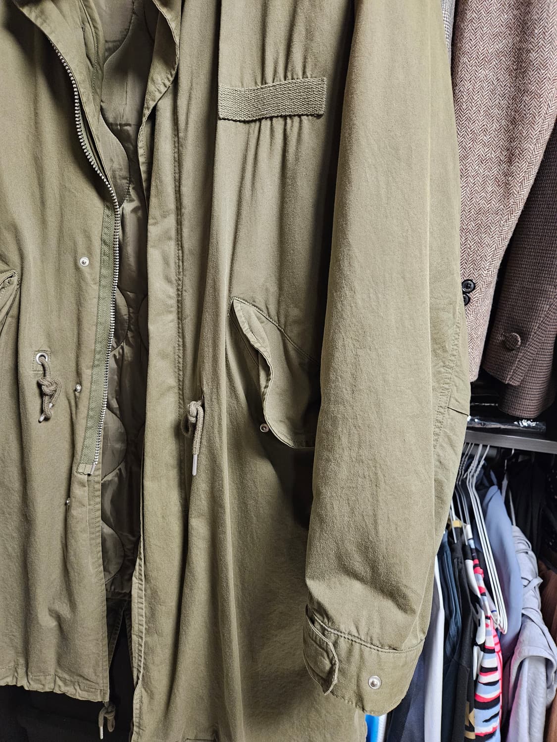 (M) 에잇세컨즈 개파카 카키 상품이미지4