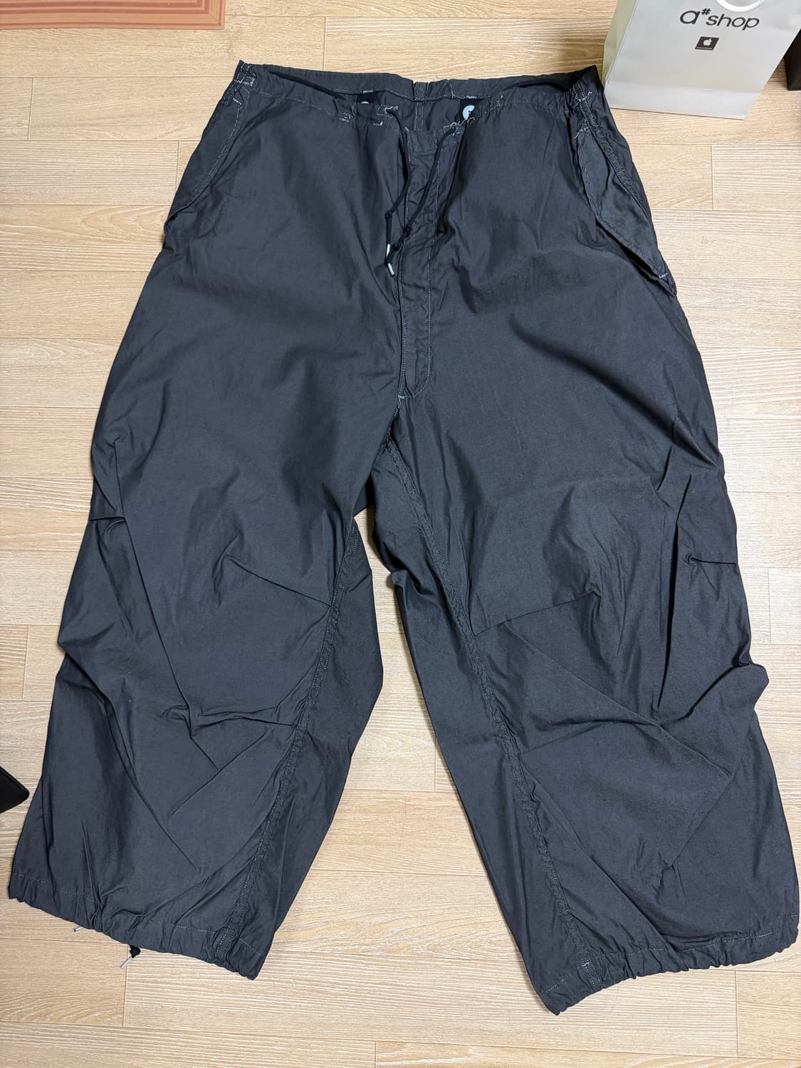 194 Local 밀리터리 오버팬츠 블랙 상품이미지3