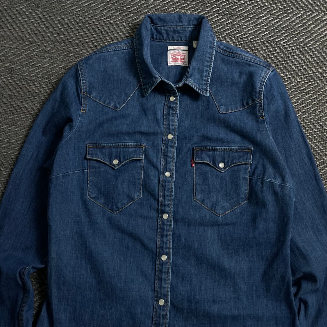 리바이스 USA 오리지날 우먼스 웨스턴 데님 셔츠 y 4102 상품이미지4