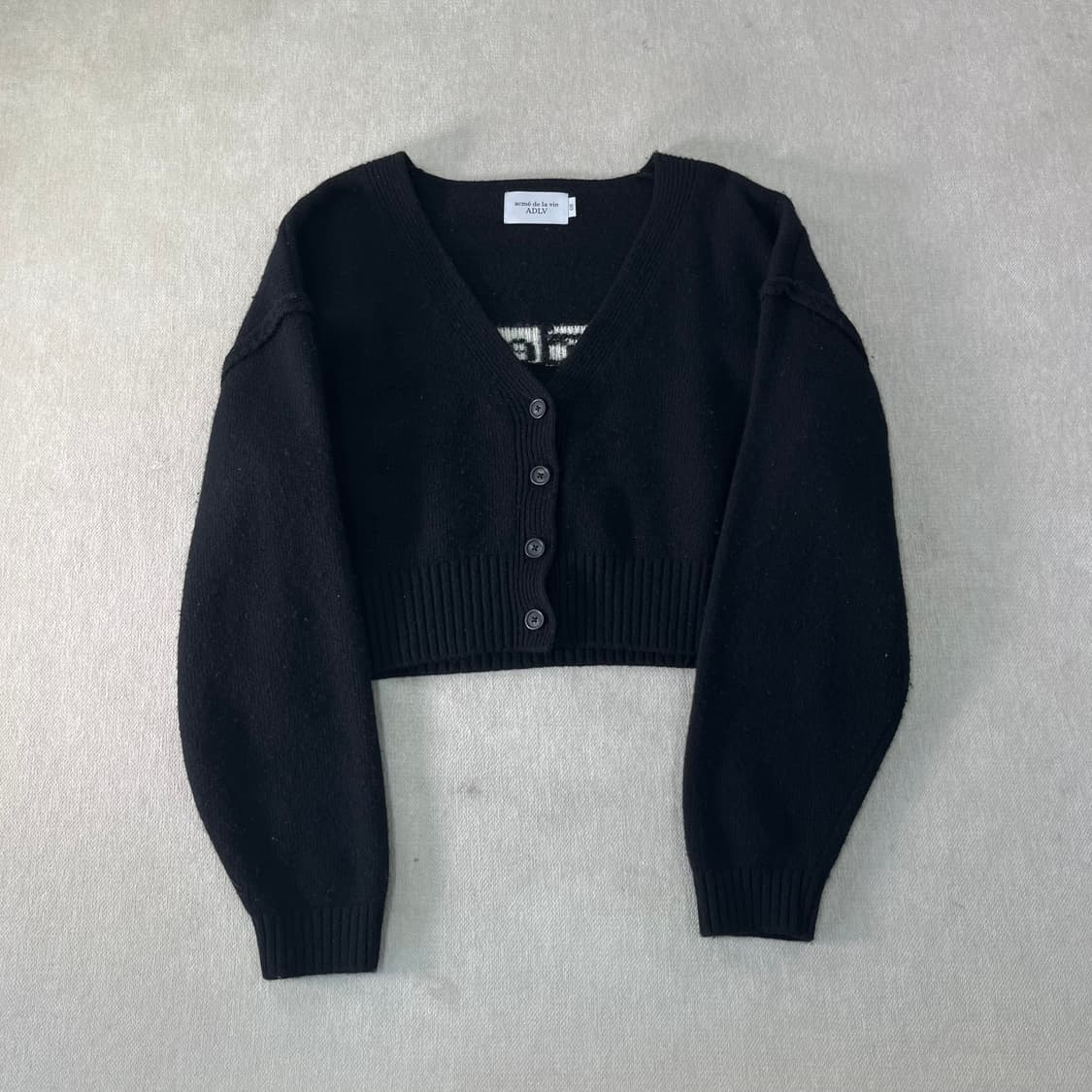 W 100 아크메드라비 울 크롭 가디건 상품이미지2