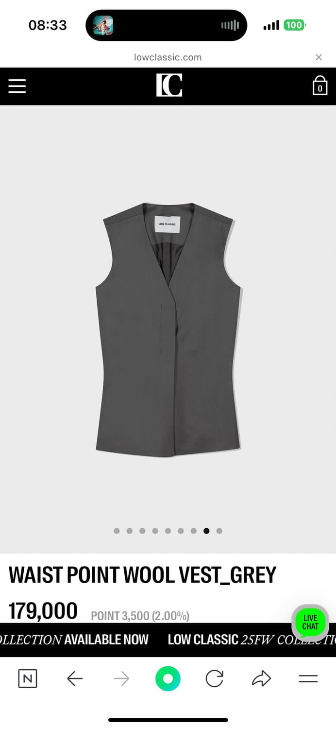 WAIST POINT WOOL VEST_GREY 상품이미지5