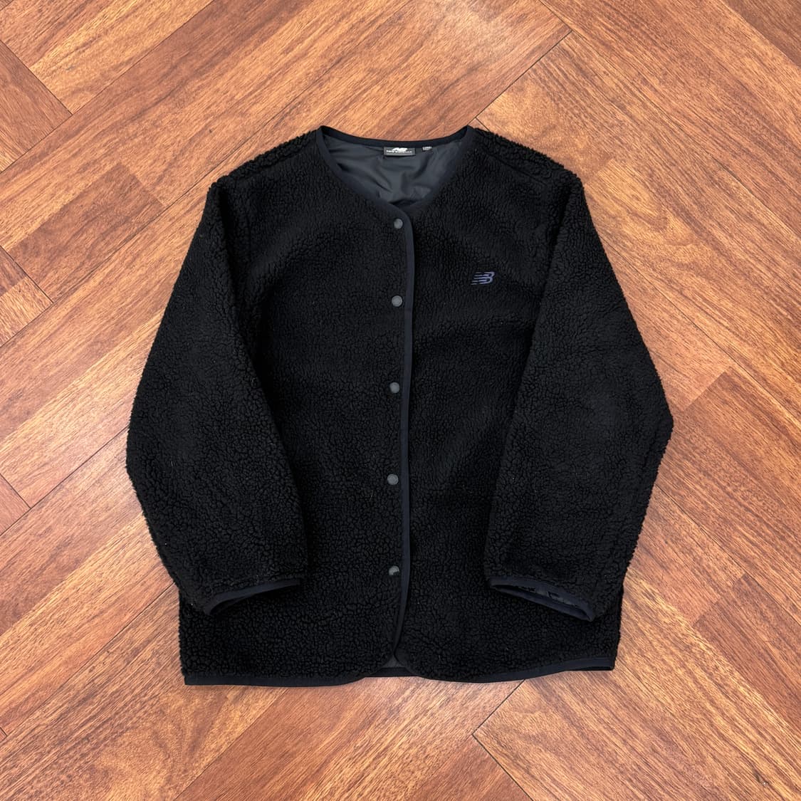여성용 160 뉴발란스 빅로고 플리스 가디건  상품이미지3