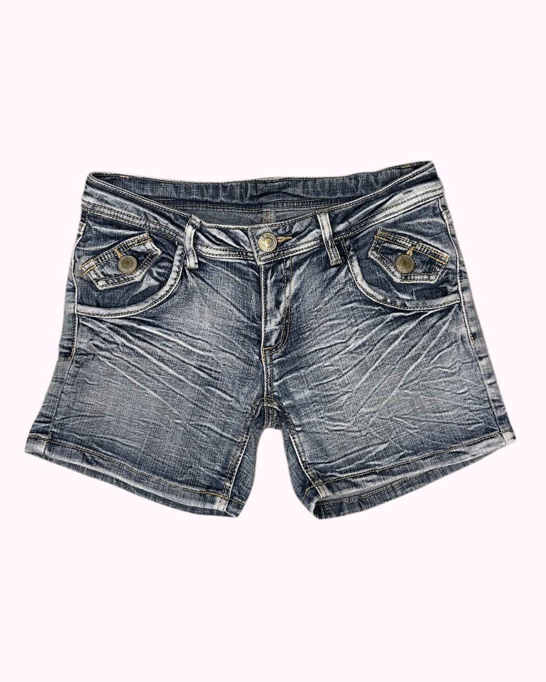 wrinkle white fade denim shorts 상품이미지2