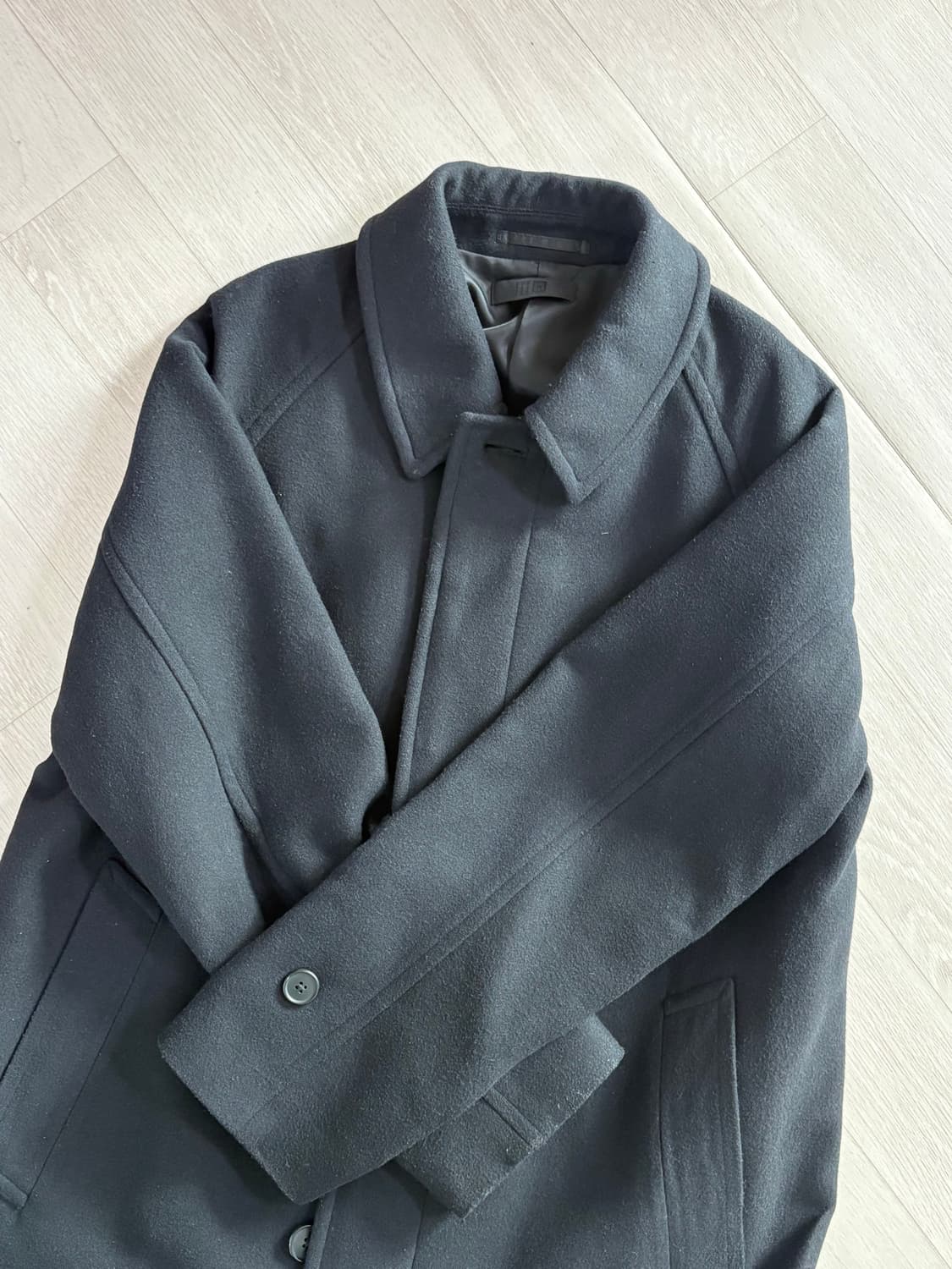 24ss 유니클로 발마칸코트 네이비 L 상품이미지1