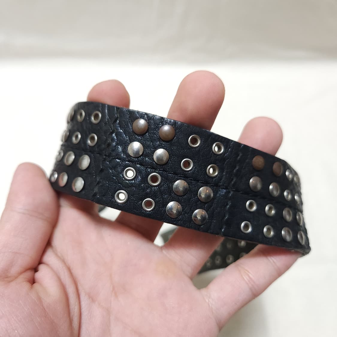 [OS] 소가죽 빈티지 스터드 남여 벨트 상품이미지5