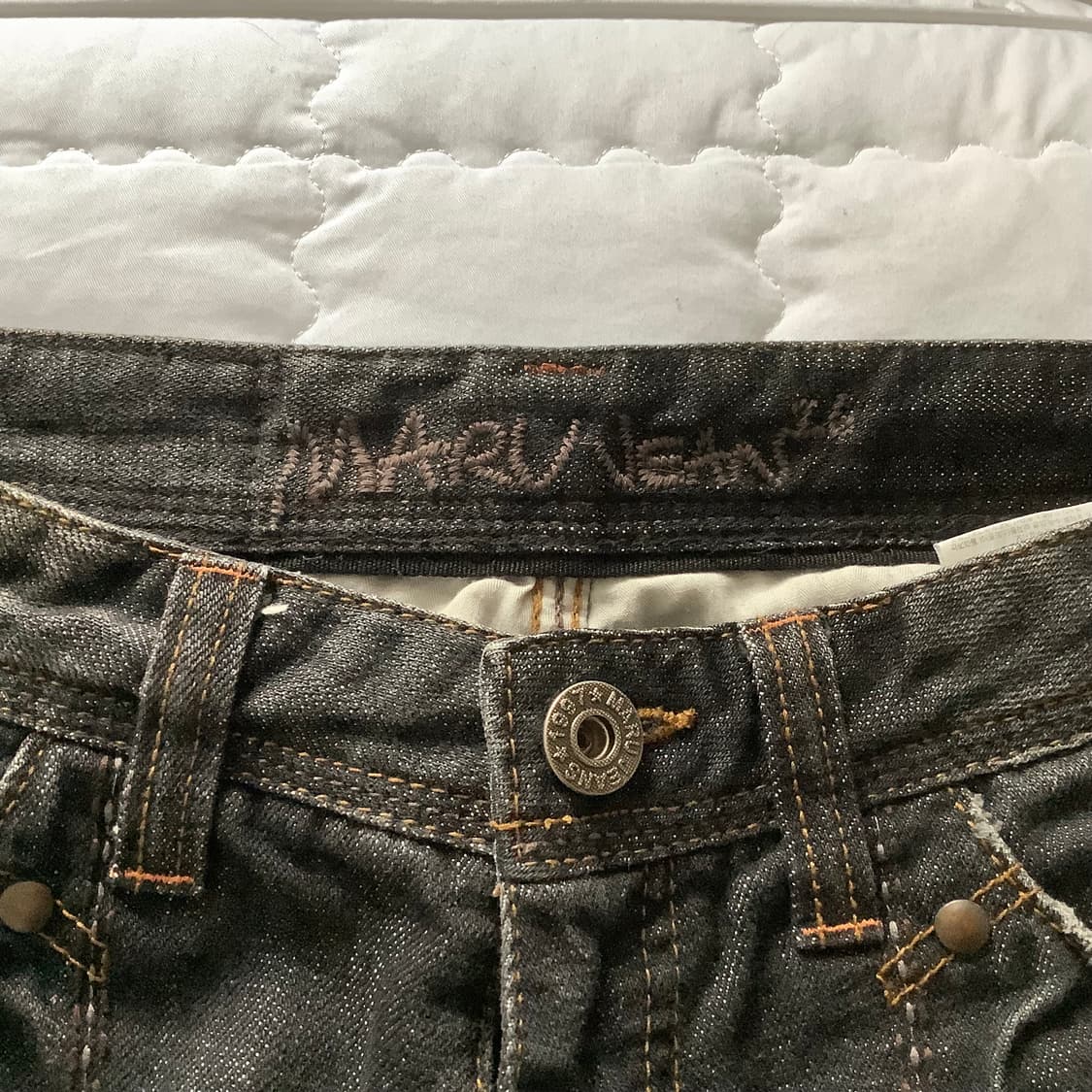 빈티지 y2k 로우라이즈 스트레이트 데님 상품이미지5