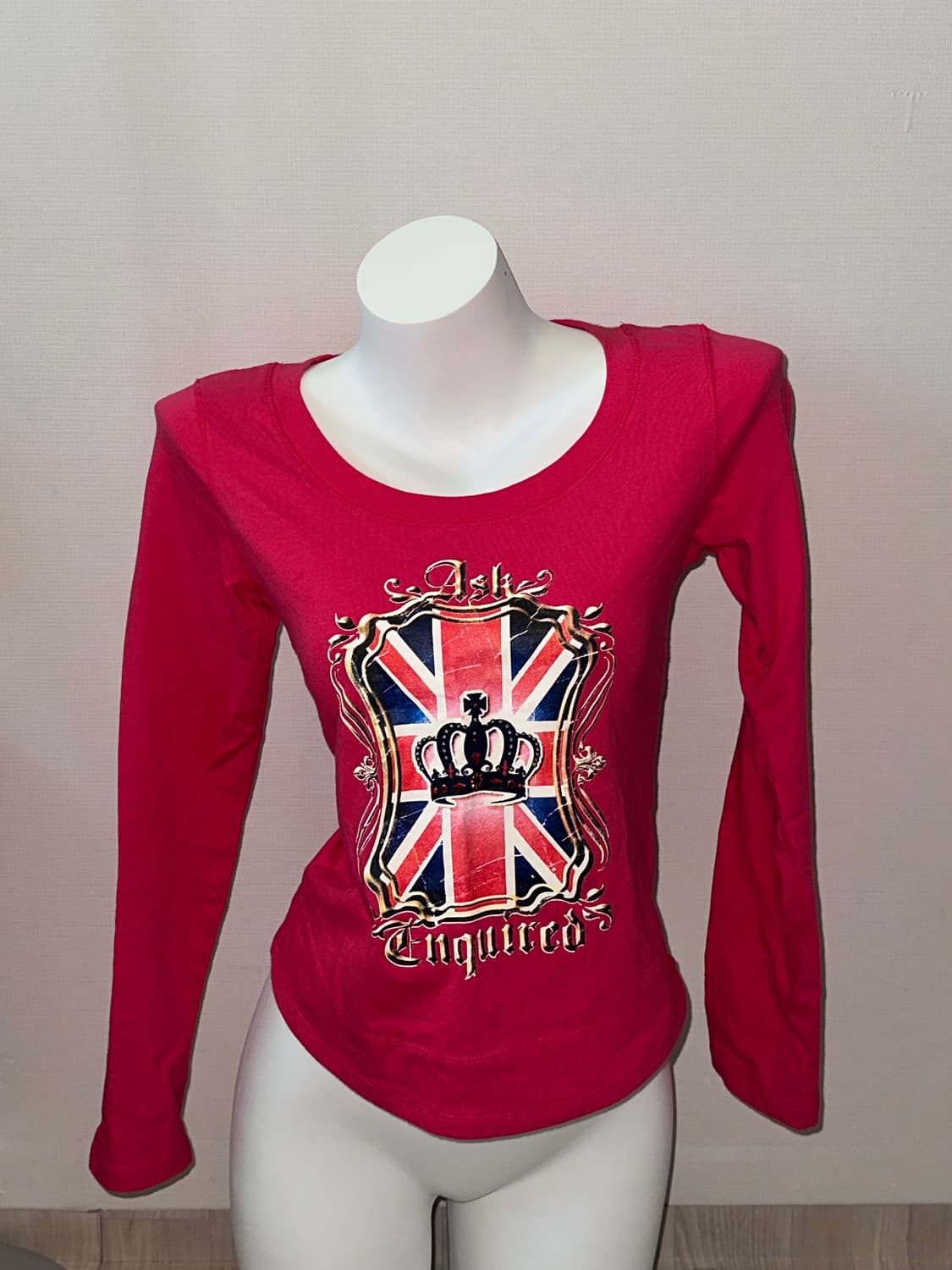 빈티지 핫핑크 티셔츠 상품이미지5