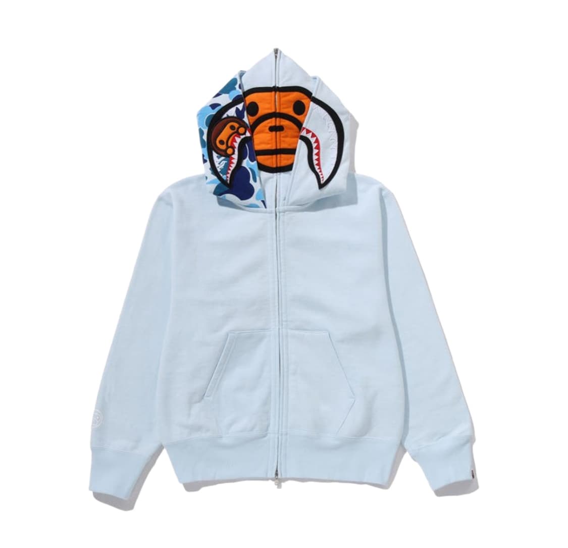 베이프마일로 샤크 풀 집 더블 후드 삭스 S 상품이미지5