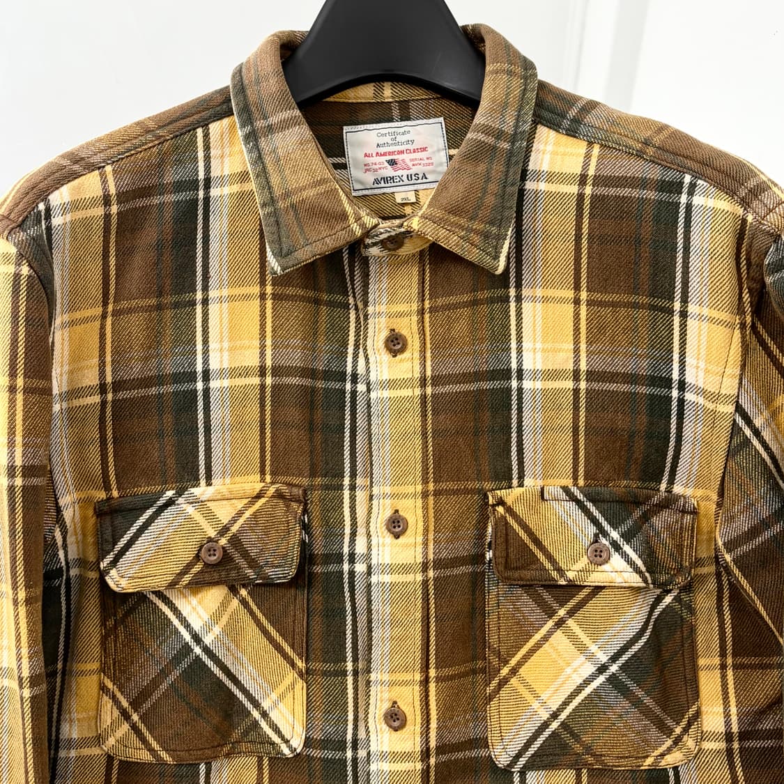 아비렉스 체크 플란넬 셔츠 상품이미지6