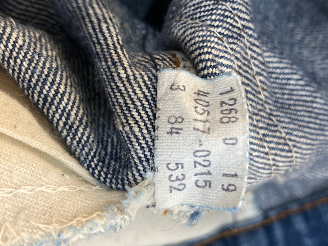 80s 리바이스 517 오렌지탭 데미지 부츠컷 데님팬츠  상품이미지6