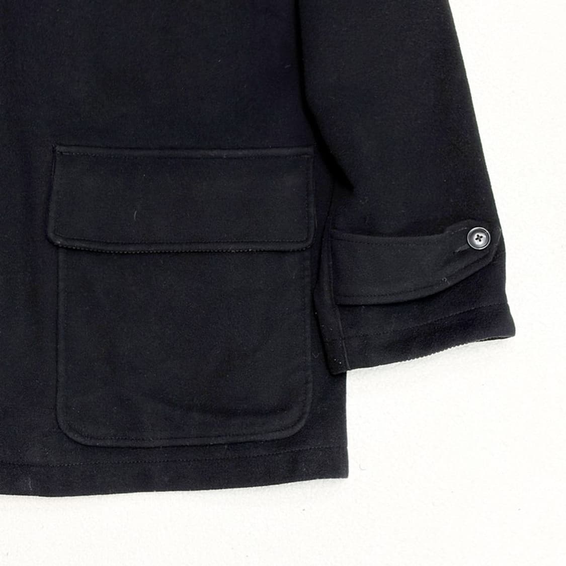 POLO 블랙 투웨이 울 카코트 L 상품이미지2