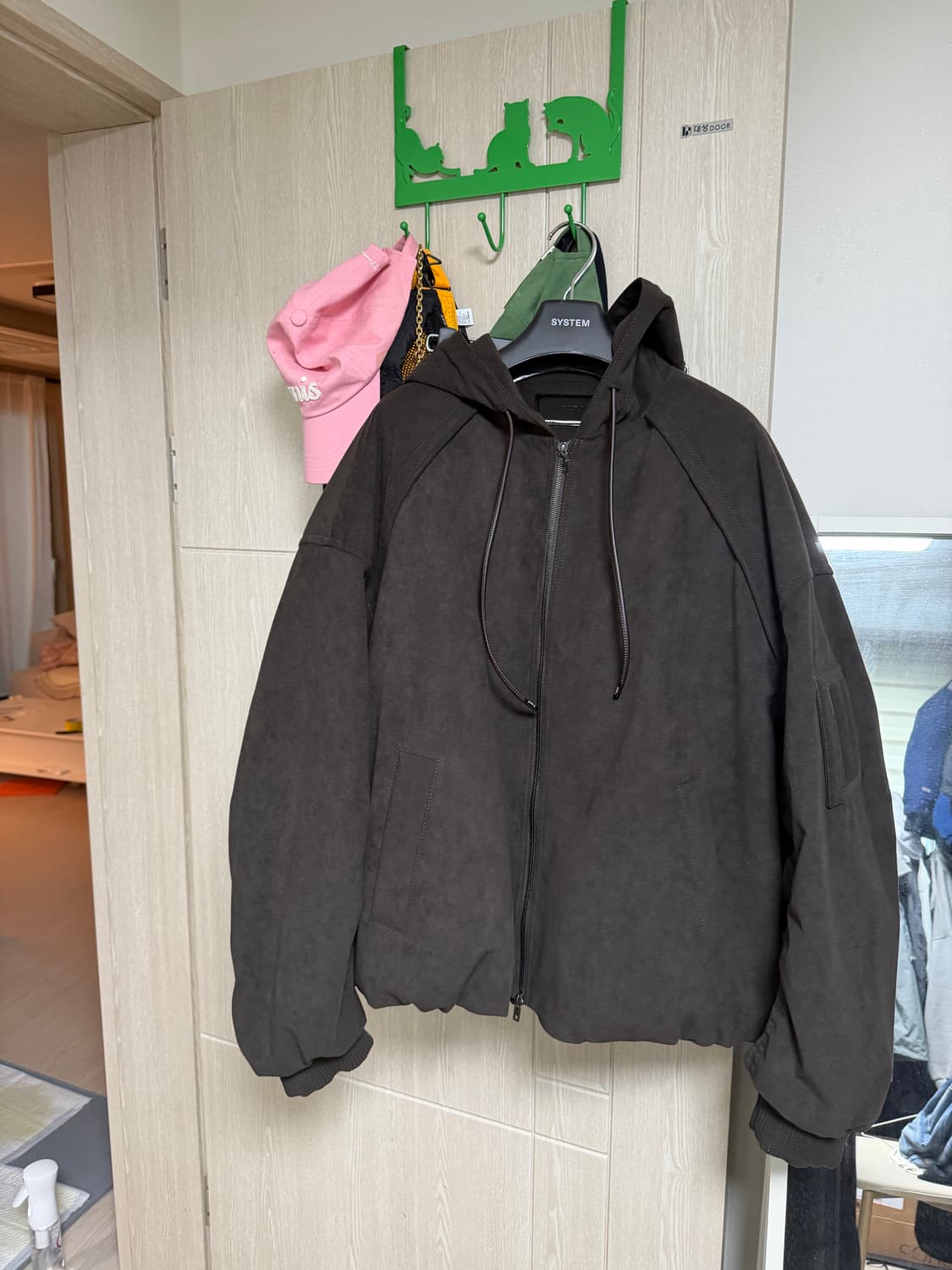 준지 스웨이드 후드 집업48사이즈 판매합니다. 상품이미지3