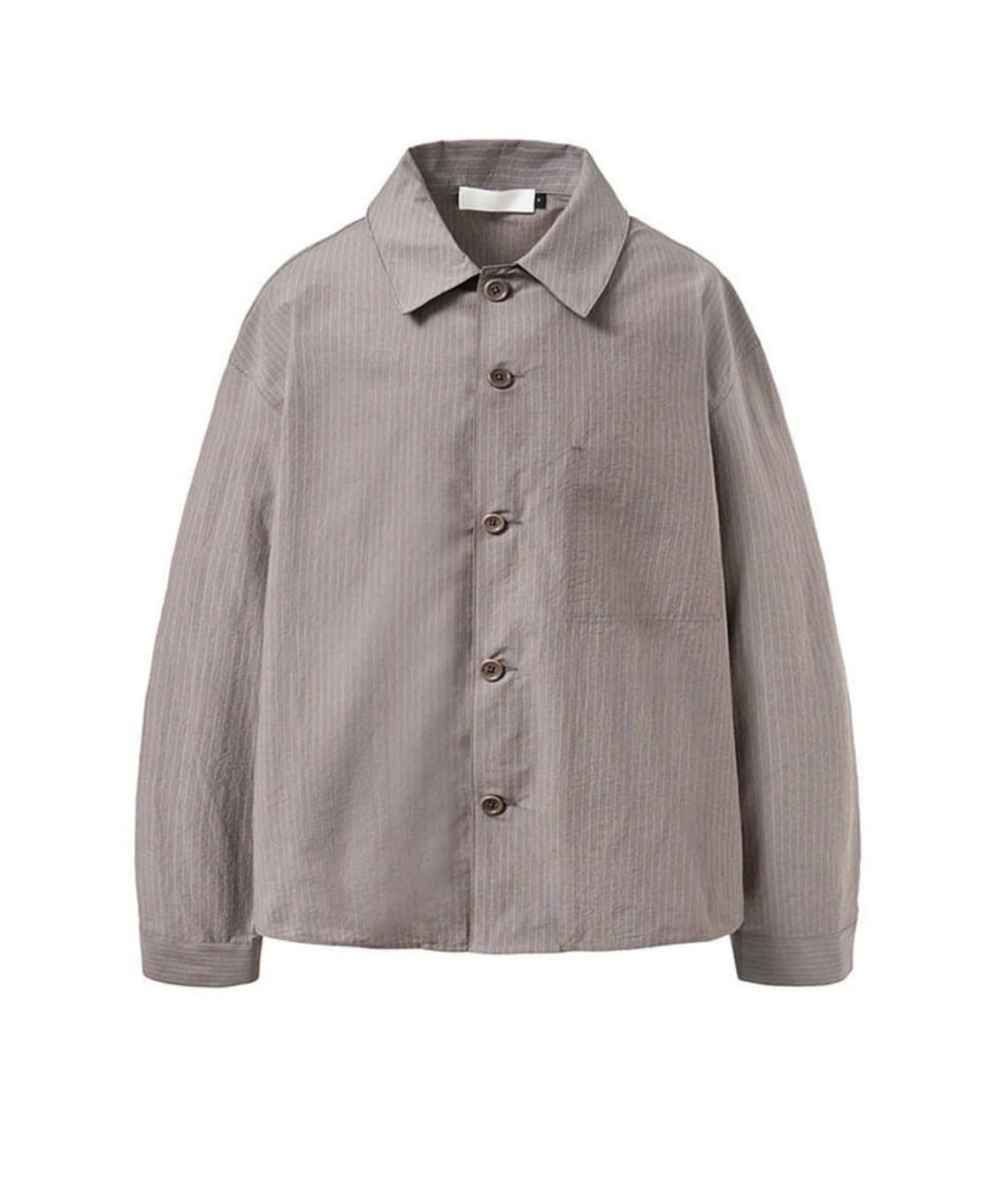 (M) 아모멘토 스트라이프 포켓 셔츠 상품이미지1