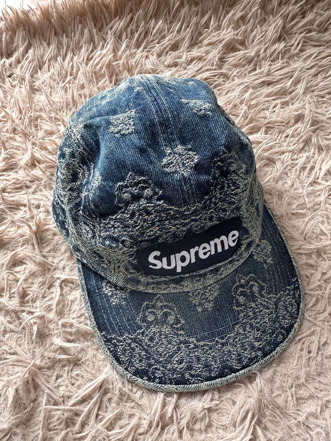 슈프림 반다나 자카드 데님 캠프캡 상품이미지2