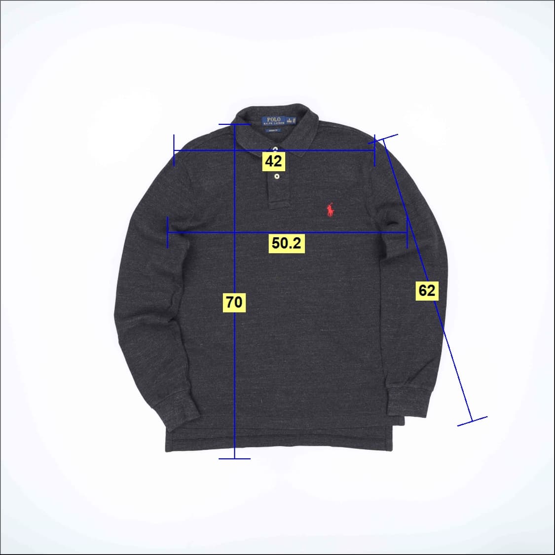 S 신형 폴로 커스텀핏 피케 셔츠 긴팔 티셔츠 4253 상품이미지7