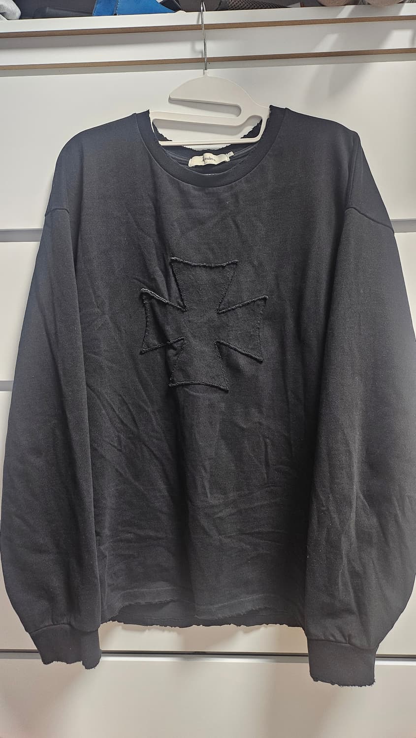 아르반 아플리케 롱슬리브 2 블랙 상품이미지3