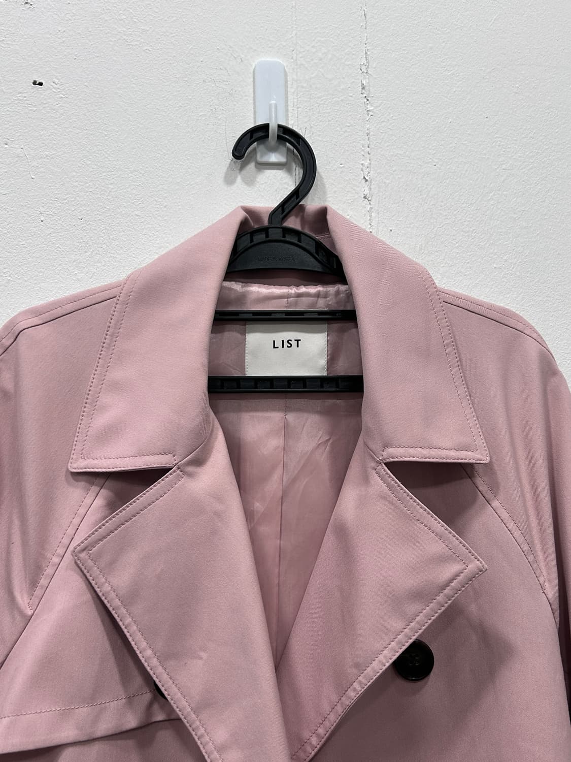 [55] 리스트 LIST 연핑크 트렌치코트 오피스룩 여성 55사이즈 상품이미지3