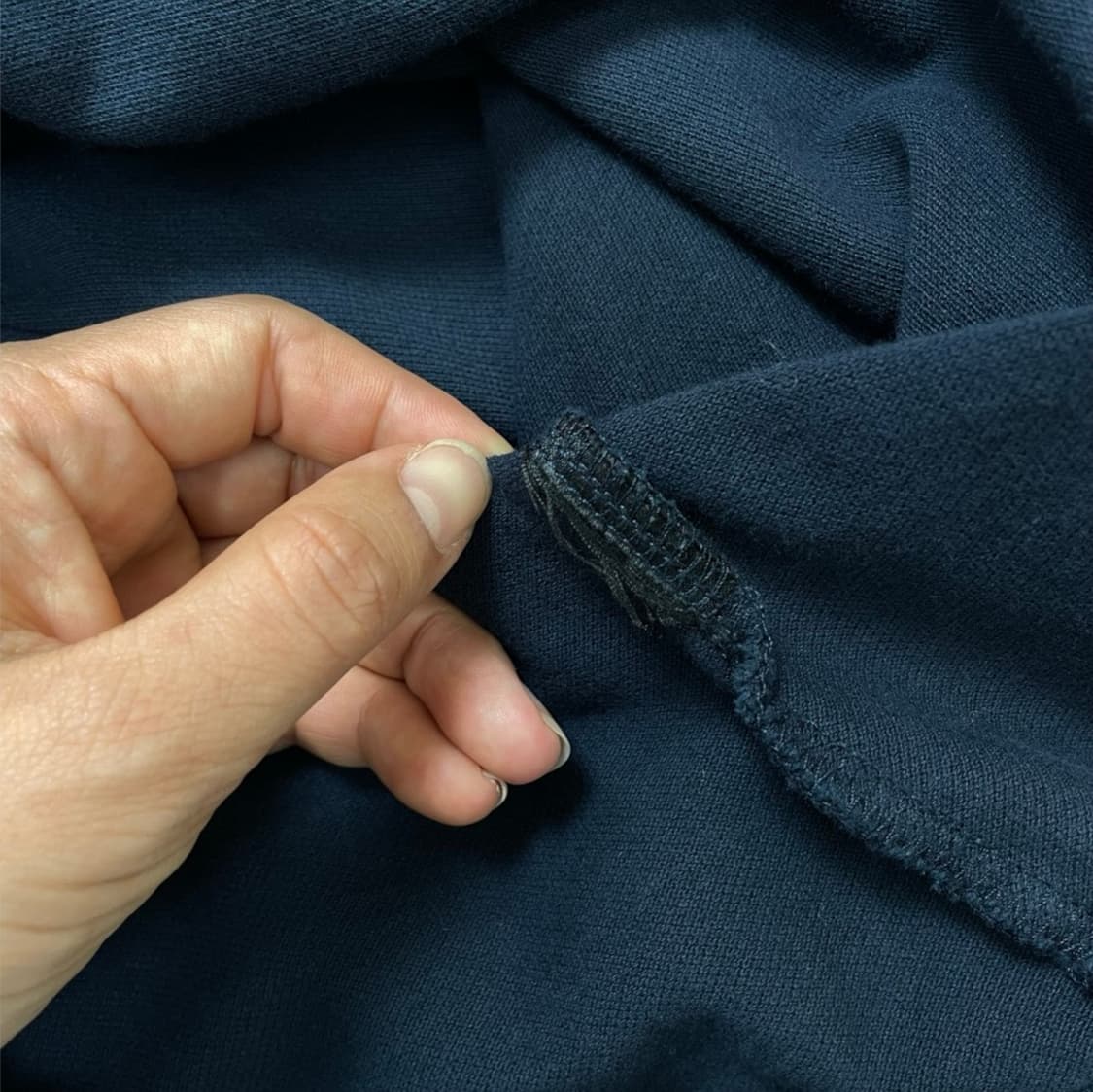 바버 인터내셔널 Barbour 네이비 로고 반팔 카라티 M 상품이미지4