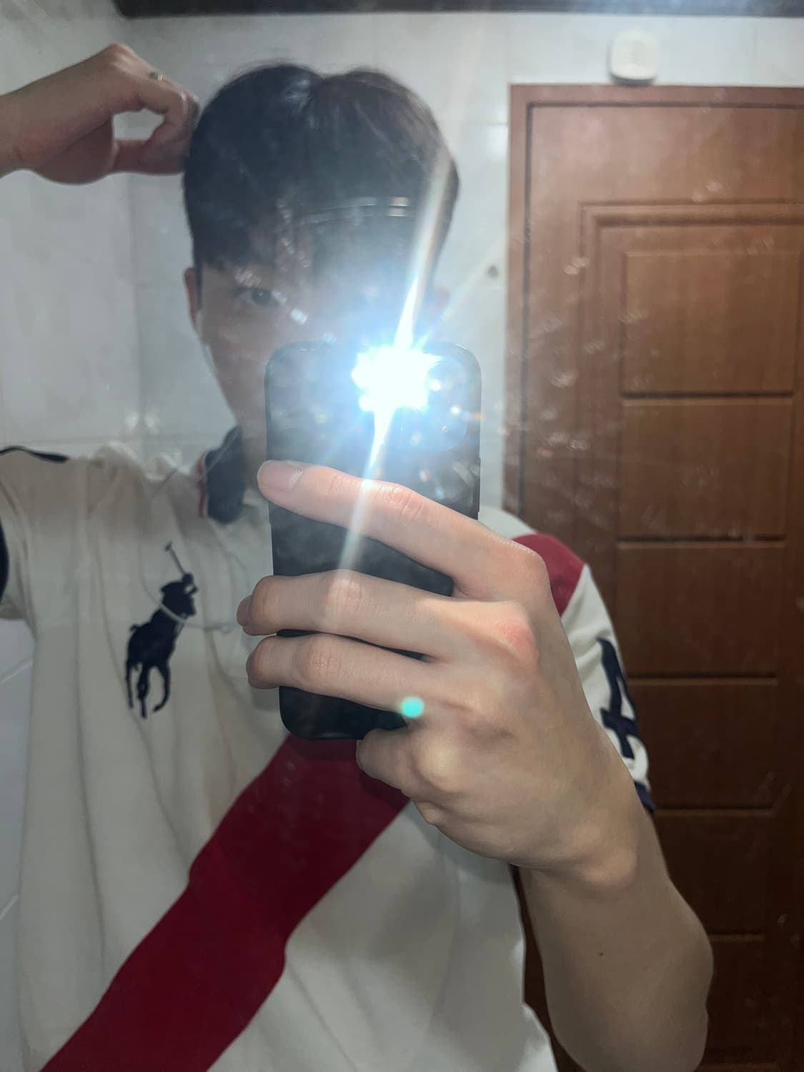 폴로 빅포니 성조기 넘버 14 대각선 라인 상품이미지1