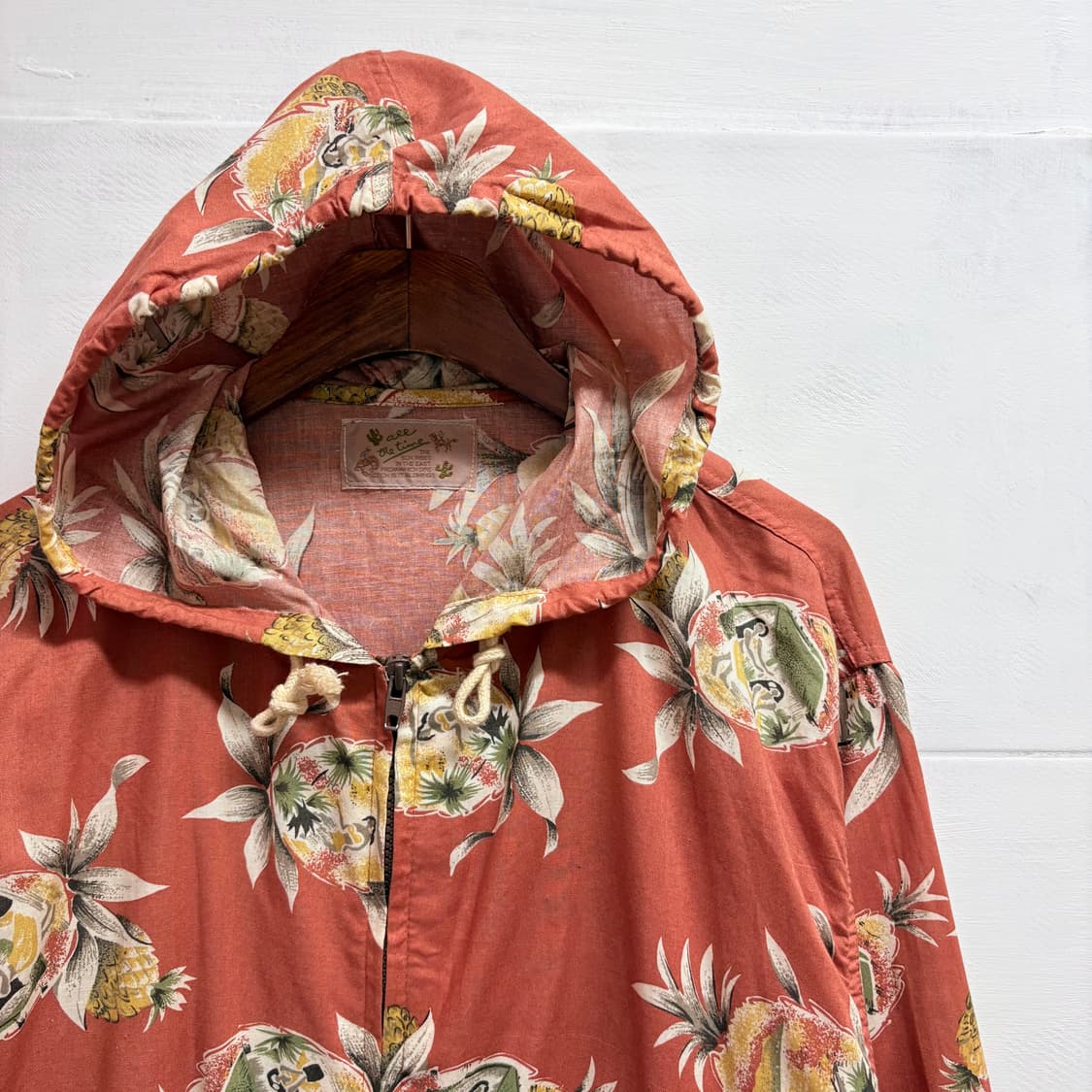 하와이안 후드 패턴 집업 점퍼 자켓 JPN 상품이미지2