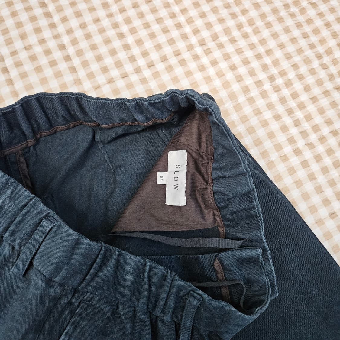 코오롱 SLOW 스판 면바지 남자32~33 상품이미지2