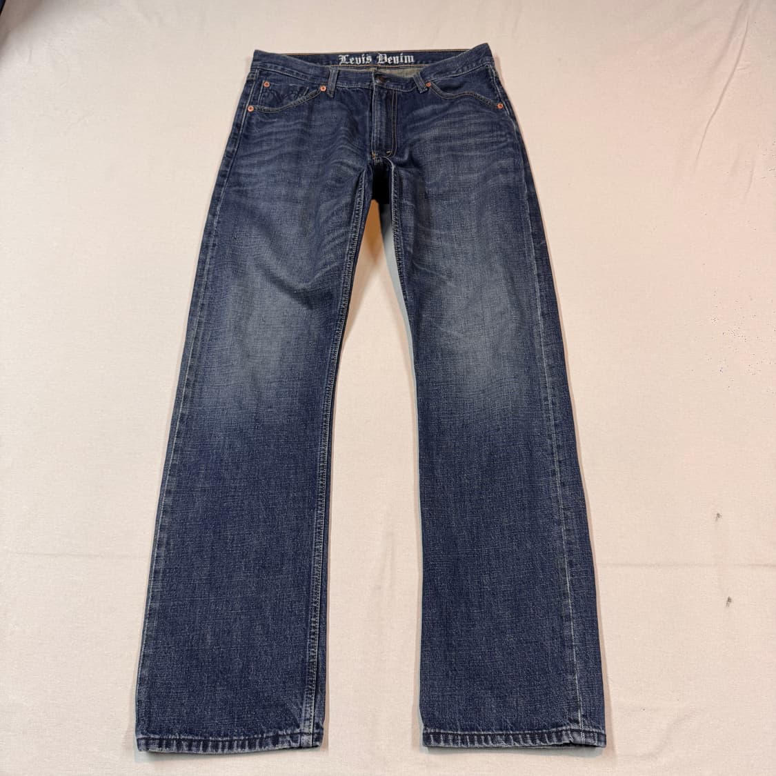 34inch) 리바이스 523 진청 스트레이트 핏 데님 청바지 상품이미지5