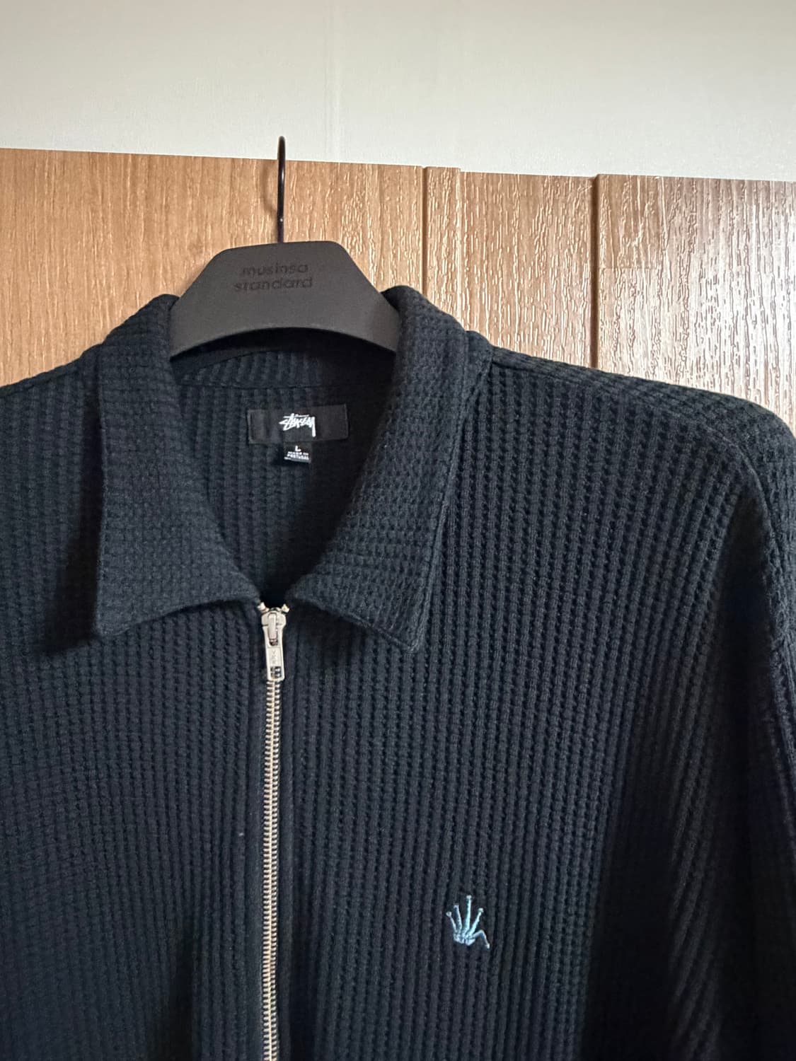 [L] 스투시 빅 써멀 집 셔츠 블랙 상품이미지3