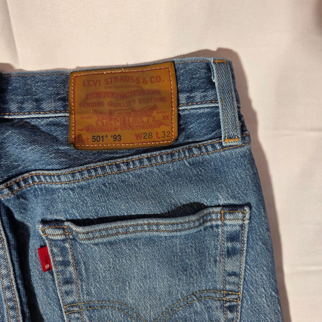 [W28L32]리바이스 프리미엄 501'93 데님팬츠 상품이미지6
