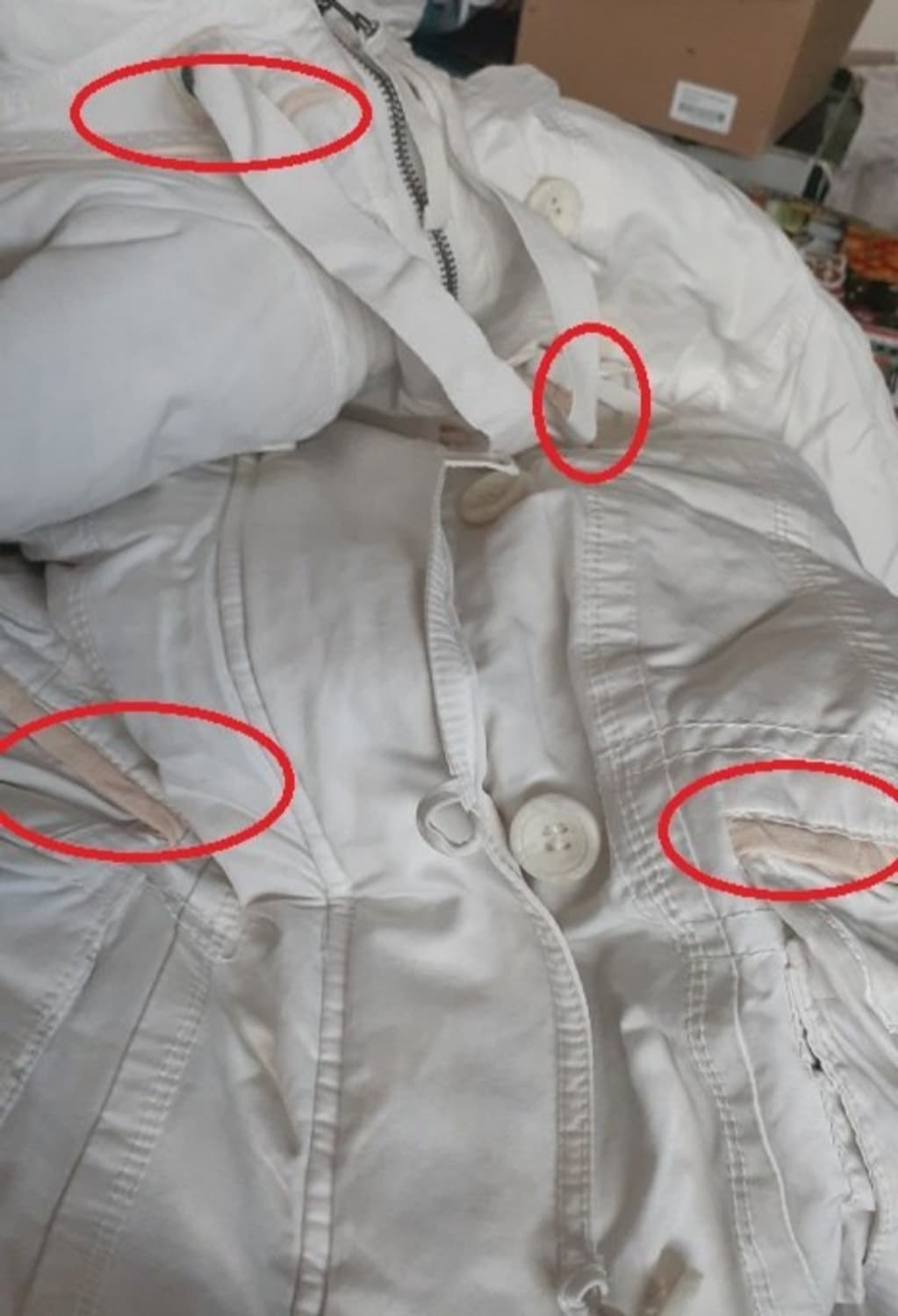 스멕스 토끼털 내피 야상 점퍼 자켓 90 상품이미지5