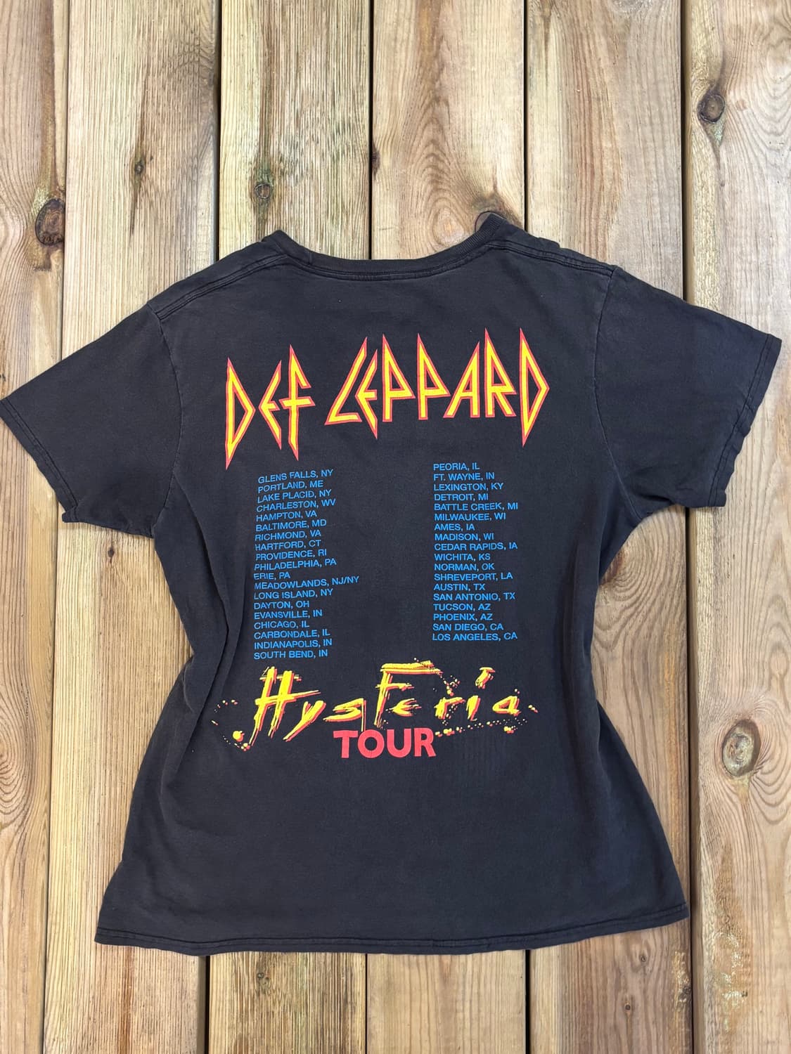 Def Leppard Pyromania Hysteria Tour 밴드 티 상품이미지7