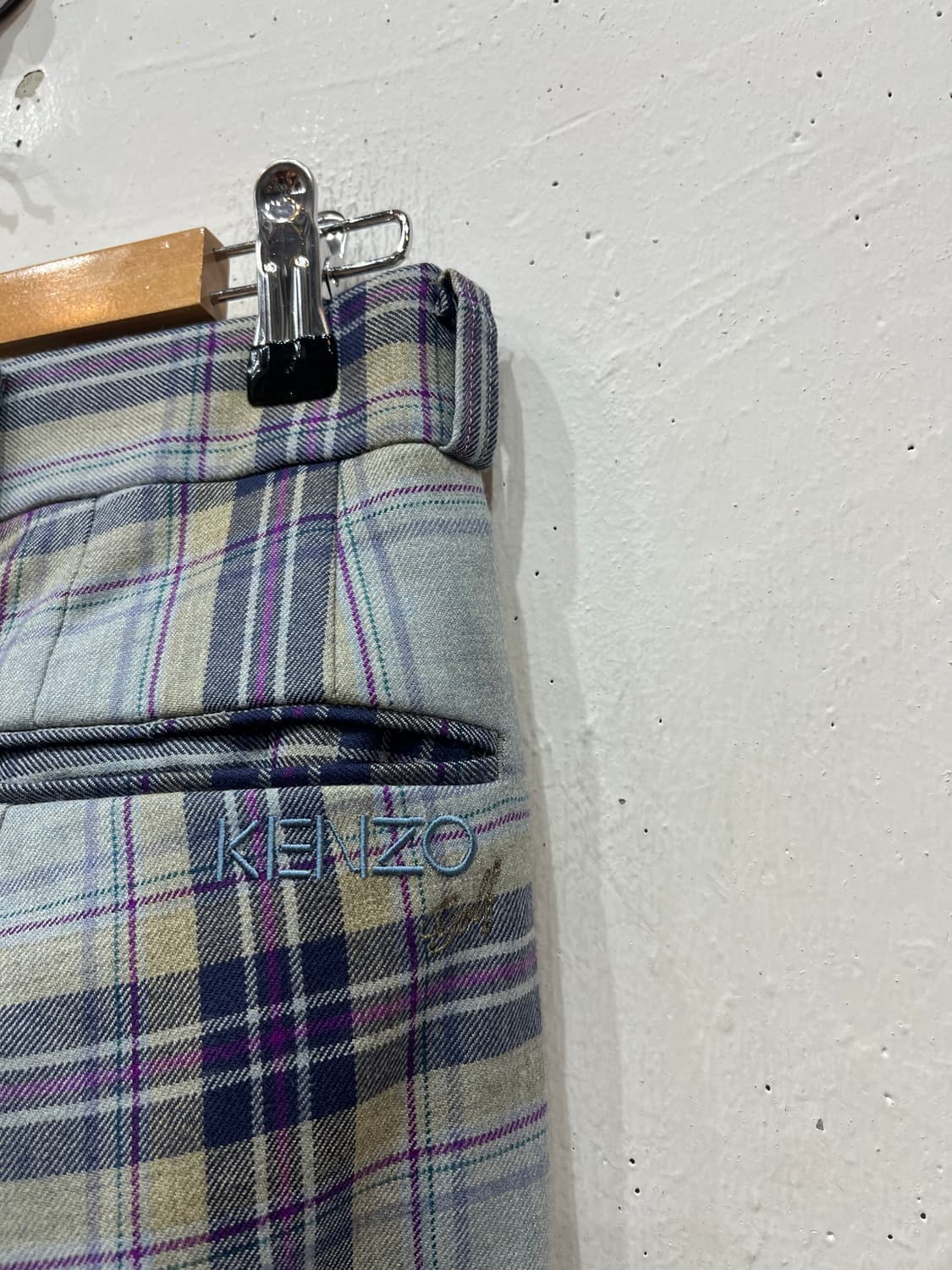 겐조 골프 투턱 퓨어울 팬츠 바지 Made in JAPAN 상품이미지2