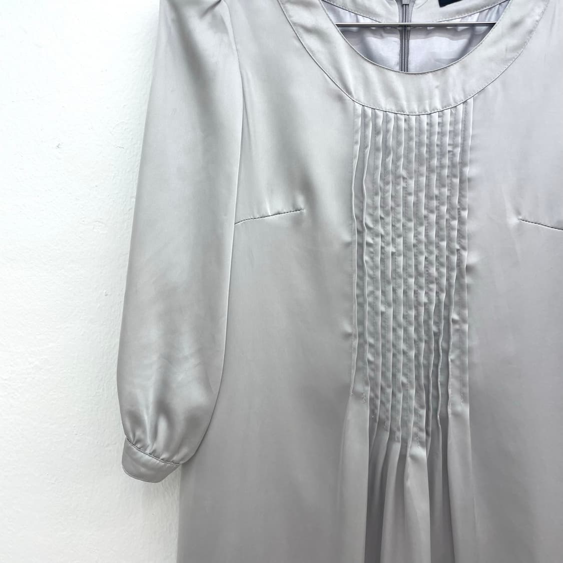 silver pleated dress 상품이미지2