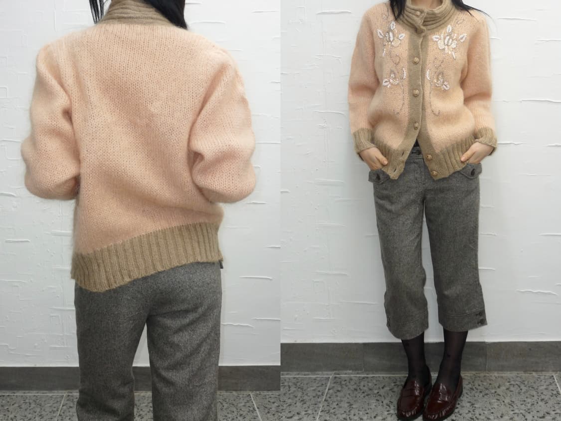 Flower beeds mohair cardigan 상품이미지2